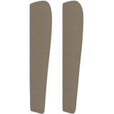 Kopfteil mit Ohren Taupe 93x23x118/128 cm Stoff Vidaxl