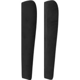 vidaXL Kopfteil mit Ohren Schwarz 83x23x118/128 cm Samt