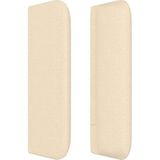 Kopfteil mit Ohren Creme 183x16x78/88 cm Stoff vidaXL