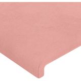 vidaXL - Hoofdbord - met - randenx16x78/ - cm - fluweel - roze