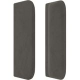 Kopfteil mit Ohren Dunkelgrau 147x16x78/88 cm Samt Vidaxl