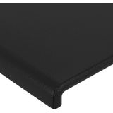 vidaXL Kopfteil mit Ohren Schwarz 183x16x78/88 cm Kunstleder