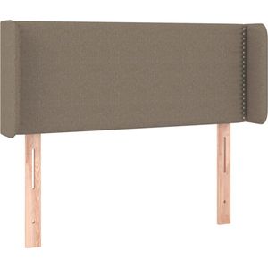 VidaXL Hoofdbord met Randen 103x16x78/88 cm - Stof Taupe