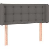 vidaXL Kopfteil mit Ohren Grau 83x16x78/88 cm Kunstleder