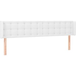 Kopfteil mit Ohren Weiß 183x16x78/88 cm Kunstleder Vidaxl
