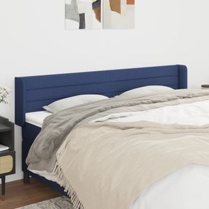 Kopfteil mit Ohren Blau 163x16x78/88 cm Stoff vidaXL