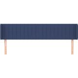Kopfteil mit Ohren Blau 163x16x78/88 cm Stoff Vidaxl