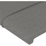 vidaXL Kopfteil mit Ohren Dunkelgrau 93x16x118/128 cm Stoff