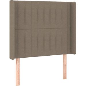 Kopfteil mit Ohren Taupe 103x16x118/128 cm Stoff Vidaxl