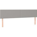 Led Kopfteil Hellgrau 200x5x78/88 cm Stoff Vidaxl