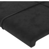 Led Kopfteil Schwarz 144x5x78/88 cm Samt Vidaxl