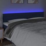 Led Kopfteil Blau 160x5x78/88 cm Stoff Vidaxl