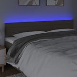 Led Kopfteil Taupe 200x5x78/88 cm Stoff Vidaxl