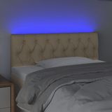 Led Kopfteil Creme 90x7x78/88 cm Stoff Vidaxl