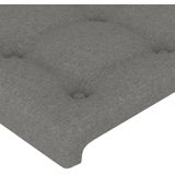 vidaXL LED Kopfteil Dunkelgrau 80x5x78/88 cm Stoff