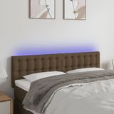 Led Kopfteil Dunkelbraun 144x5x78/88 cm Stoff Vidaxl