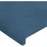 vidaXL - Hoofdbord - LED - 103x16x78/88 - cm - fluweel - donkerblauw