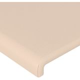 vidaXL LED Kopfteil Cappuccino-Braun 83x16x78/88 cm Kunstleder