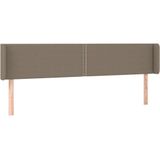 Led Kopfteil Taupe 203x16x78/88 cm Stoff Vidaxl
