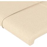 vidaXL Hoofdbord LED 103x16x78/88 cm stof crèmekleurig