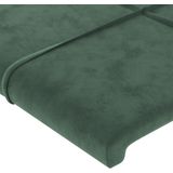 vidaXL LED Kopfteil Dunkelgrün 83x16x78/88 cm Samt