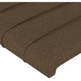 vidaXL - Hoofdbord - LED - 103x16x78/88 - cm - stof - donkerbruin