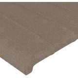 Led Kopfteil Taupe 183x16x78/88 cm Stoff vidaXL