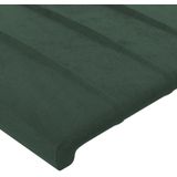 vidaXL LED Kopfteil Dunkelgrün 103x16x78/88 cm Samt