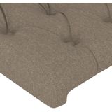 vidaXL LED Kopfteil Taupe 103x16x78/88 cm Stoff