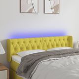 Led Kopfteil Grün 147x16x78/88 cm Stoff Vidaxl