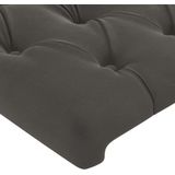 vidaXL LED Kopfteil Dunkelgrau 93x16x78/88 cm Samt