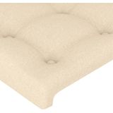 vidaXL LED Kopfteil Creme 103x16x78/88 cm Stoff