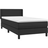 vidaXL-Boxspring-met-matras-kunstleer-zwart-90x190-cm