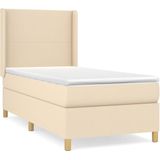 Vidaxl - Boxspringbett mit Matratze Creme 80x200 cm Stoff