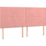 Vidaxl - Boxspringbett mit Matratze Rosa 80x200 cm Samt