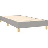 Vidaxl - Boxspringbett mit Matratze & led Hellgrau 80x200 cm Stoff