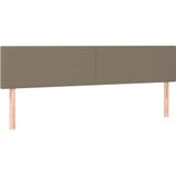 Vidaxl - Boxspringbett mit Matratze Taupe 80x200 cm Stoff