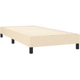 Vidaxl - Boxspringbett mit Matratze Creme 80x200 cm Stoff