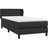 vidaXL-Boxspring-met-matras-kunstleer-zwart-90x190-cm