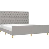 vidaXL-Bedframe-met-hoofdeinde-stof-lichtgrijs-160x200-cm