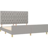 vidaXL-Bedframe-met-hoofdeinde-stof-lichtgrijs-160x200-cm