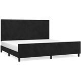 vidaXL Bettgestell ohne Matratze Schwarz 200x200 cm Samt