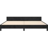 vidaXL Bettgestell ohne Matratze Schwarz 200x200 cm Samt