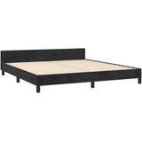 vidaXL Bettgestell ohne Matratze Schwarz 160x200 cm Samt