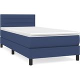 vidaXL-Boxspring-met-matras-stof-blauw-100x200-cm