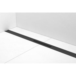 Easy drain R-line Clean Color douchegoot 120cm mat zwart rlced1200mb