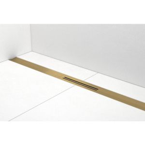 Easy drain R-line Clean Color douchegoot 100cm brushed brass rlced1000bbs