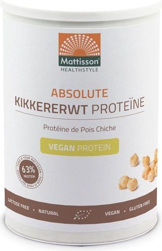Mattisson - Erwten Proteïne Poeder - 63% Eiwit - Vegan Eiwitpoeder Kikkererwten - 400 Gram
