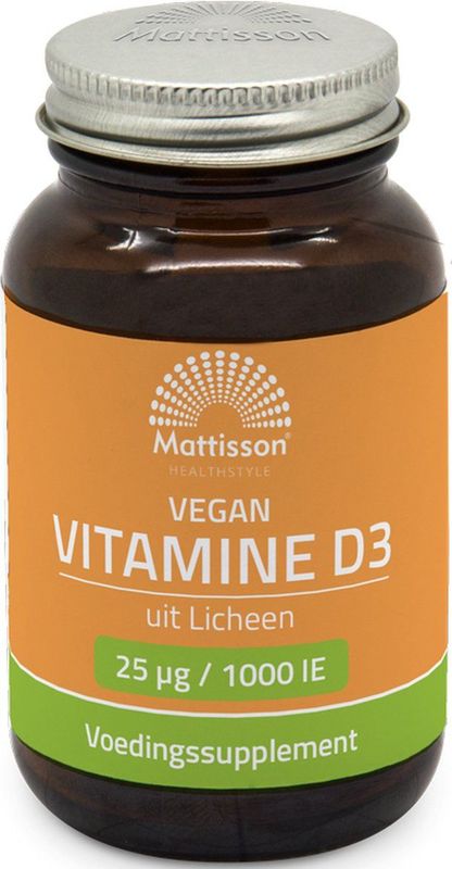 Mattisson - Vegan Vitamine D3 25mcg - 1000iu - Supplement - 120 Capsules