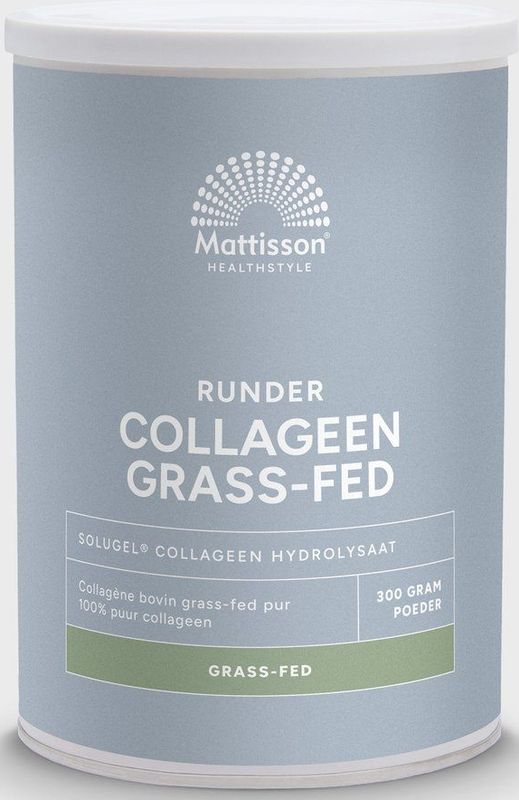Mattisson - Runder Collageen Poeder Solugel - Grass Fed - 300 Gram